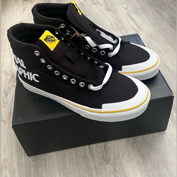 Vans Classic SK8 Hi Reissue 13 National Geographic Shoes w/ box tags 7/8.5 main image 8